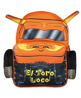 Monster Jam Backpack El Toro Loco Truck Crazy Bull 3D Character School Book Bag