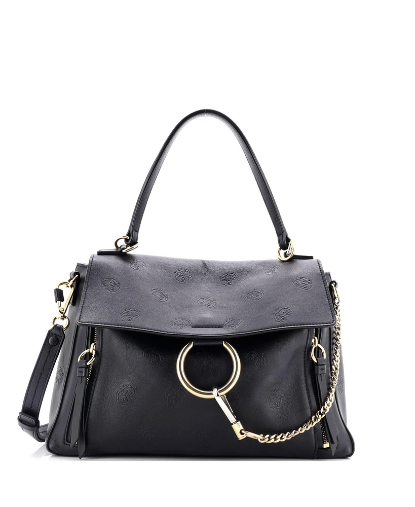 Pre-Owned Chloe Medium Faye Day Bag Embossed Leather