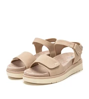 Women's Suede Flat Sandals By Xti