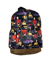 Star Trek Backpack Tng Picard Deanna Troi Enterprise Character All-Over Print School Book Bag