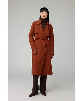Soia & Kyo Women's Dimitra Relaxed-Fit Belted Trench With Shirt Collar