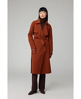 Soia & Kyo Women's Dimitra Relaxed-Fit Belted Trench With Shirt Collar