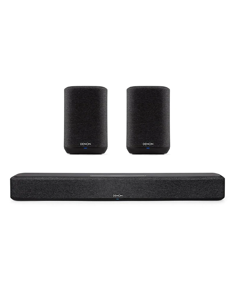 Denon Home Sound Bar 550 with Home 150 Wireless Streaming Speakers (Black)