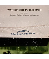 Naturehike Camping Tent Tarp with Poles, Waterproof Pu 18000mm+, Anti-uv UPF2000+ Camping Sun Shelter Rain Fly