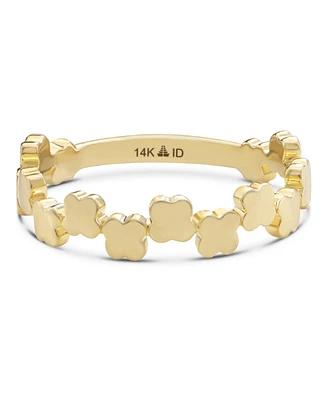 Devata Clover Ring in 14K Gold, Size 5, approx. 2.3 grams