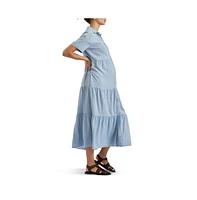 Ripe Maternity Maternity Ripe Macy Longline Linen Dress