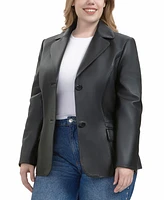 Bgsd Plus Ruth Leather Blazer Jacket