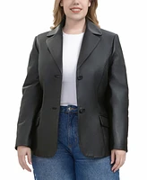 Bgsd Plus Ruth Leather Blazer Jacket