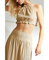 Crescent Women's Halter Skirt Set