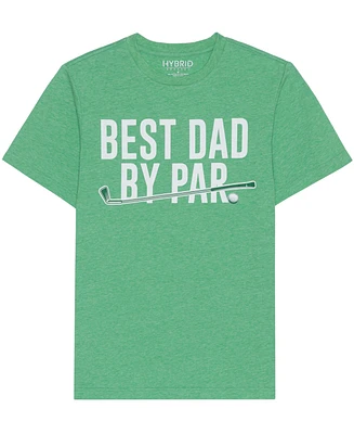Hybrid Apparel Men's Best Dad by Par Short Sleeve T-Shirt