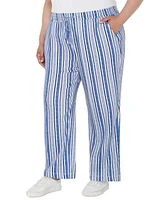 Liverpool Los Angeles Plus Pull-On Drawstring Wide-Leg Pants