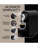 ChefWave Espresso Machine for Nespresso (Black), Capsule Holder and Cups Bundle