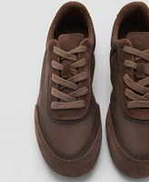 Mango Women's Suede Blend Sneakers