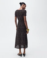 Mango Women's Midi Floral Dress