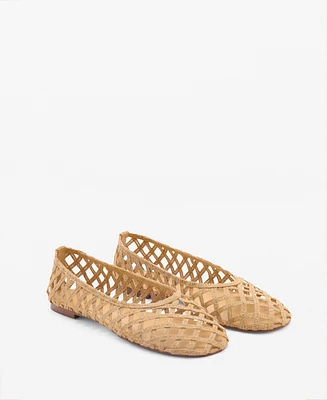 Mango Women's Natural Fiber Ballerinas Shoes