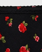 Mango Women's Long Flared Floral Skirt
