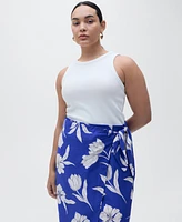Mango Women's Floral Sarong Skirt