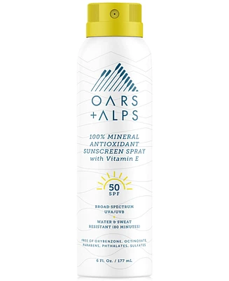 Oars + Alps Mineral Sunscreen Spray Spf 50, 6 oz.