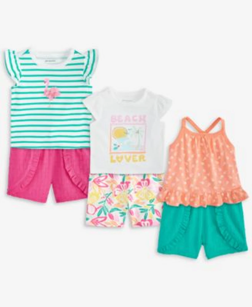 First Impressions Baby Girls Flamingo Beach Tops Shorts Exclusively At Macys