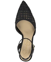 Jessica Simpson Women's Nariro Block-Heel Woven Pumps
