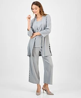 Kasper Women's 3/4-Sleeve Open-Front Jacket