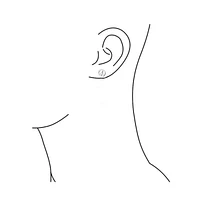 Bling Jewelry Set of 2 Dainty World Peace Sign Stud Earrings Gold Plated Sterling Silver