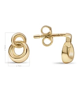 Devata Love Knot Stud Earrings in 14K Gold, approx. 2.0 grams.