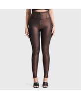 Freddy Women's Wr.up Metallic Super High Rise Pants