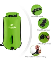 Naturehike 28L Safety Swim Buoy, Ultralight Tow Float & Dry Bag for Swimming, Kayaking, Snorkeling, Diving, Fishing with Adjustable Waist Belt