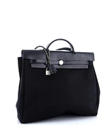 Pre-Owned Hermes Mm Herbag Toile and Leather