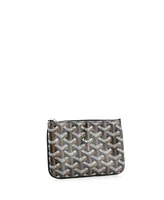 Pre-Owned Goyard Mini Senat Zip Pouch Coated Canvas