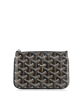 Pre-Owned Goyard Mini Senat Zip Pouch Coated Canvas