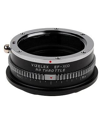 Fotodiox Vizelex Nd Throttle Lens Mount Adapter with Built-In Variable Nd 1 to 8 Stops Filter for Canon Eos Ef/Ef-s D/Slr Lens to Hasselblad X-System