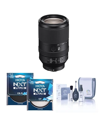 Sony Fe 70-300mm f/4.5-5.6 G Oss Lens for Sony E, Bundle with Hoya 72mm Uv+Cpl Filter Kit, Cleaning Kit