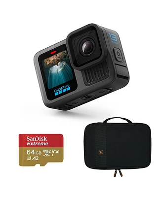 GoPro HERO13 Black Camera, Bundle with 64GB Memory Card and Eva Case