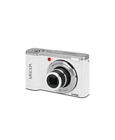 Minolta MNB5Z 56MP 5K Ultra Hd 2.8" Lcd Screen Digital Camera, White, Bundle with Camera Case, 64GB Memory Card, Multi Card Reader