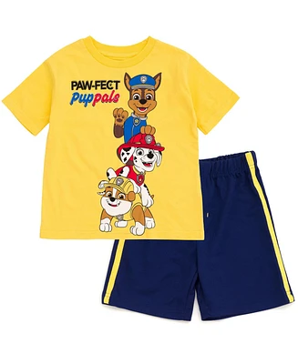Paw Patrol Boys T-Shirt and Mesh Basketball Shorts Outfit Set