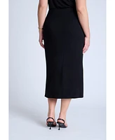 Eloquii Plus Twist Skirt With Slit