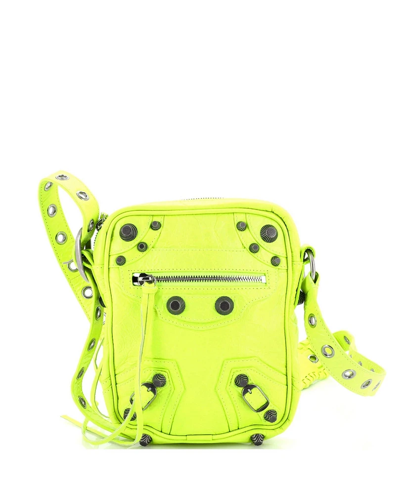 Pre-Owned Balenciaga Le Cagole Giant Studs Crossbody Bag Leather