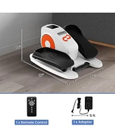 Under Desk Elliptical Machine with Display Monitor for Home Office