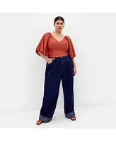 City Chic Plus Peta Top