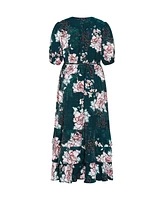 City Chic Plus Bea Floral Dress