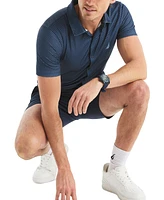 Nautica Men's Classic-Fit Moisture-Wicking Printed Performance Golf Shirt
