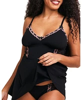 Adore Me Plus Hilda Babydoll & Hipster Set