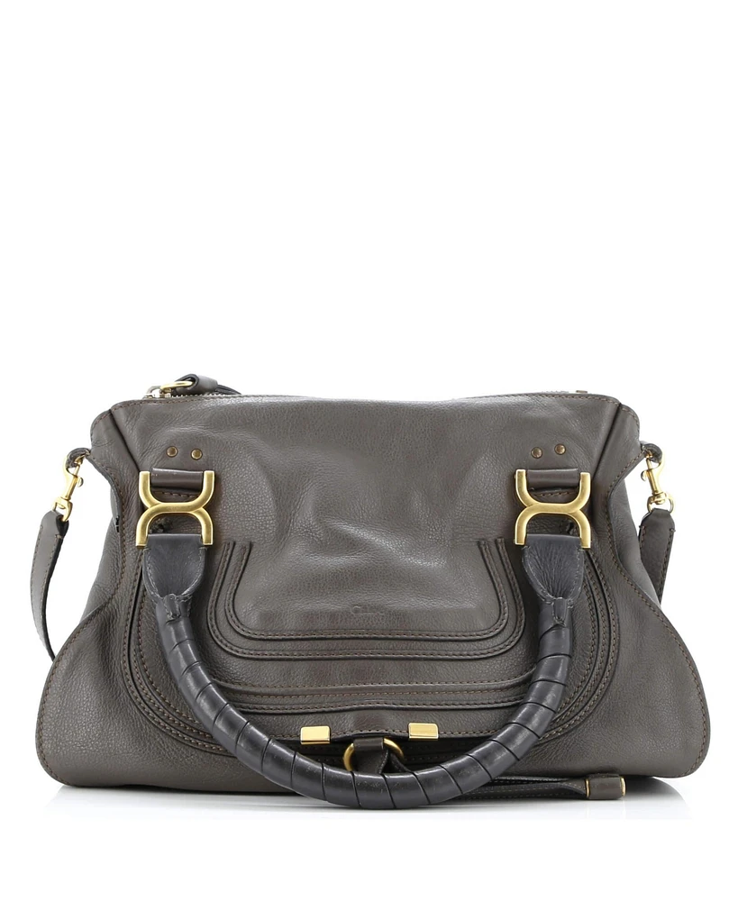 Pre-Owned Chloe Medium Marcie Satchel Leather