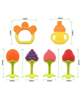 Sperric Baby Teether Toys for Babies 0-6 Months, Newborn Infant Baby Teethers Freezer Safe Silicone Baby Teether Toys