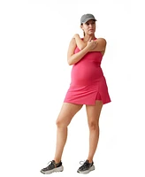 Ingrid + Isabel Maternity Active Workout Dress Berry M