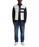 Karl Lagerfeld Paris Men's Stripe Colorblocked Bomber Jacket