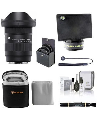 Sigma 16-28mm f/2.8 Dg Dn Contemporary Lens for L Mount, Bundle with ProOptic 72mm Filter Kit, Lens Shade, Soft Lens Case, Lens Cleaner, Cleaning Kit,