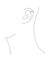 Bling Jewelry Set of 2 Ear Cuff Cartilage Cz Band Clip Wrap Helix Earrings Silver Gold Plated